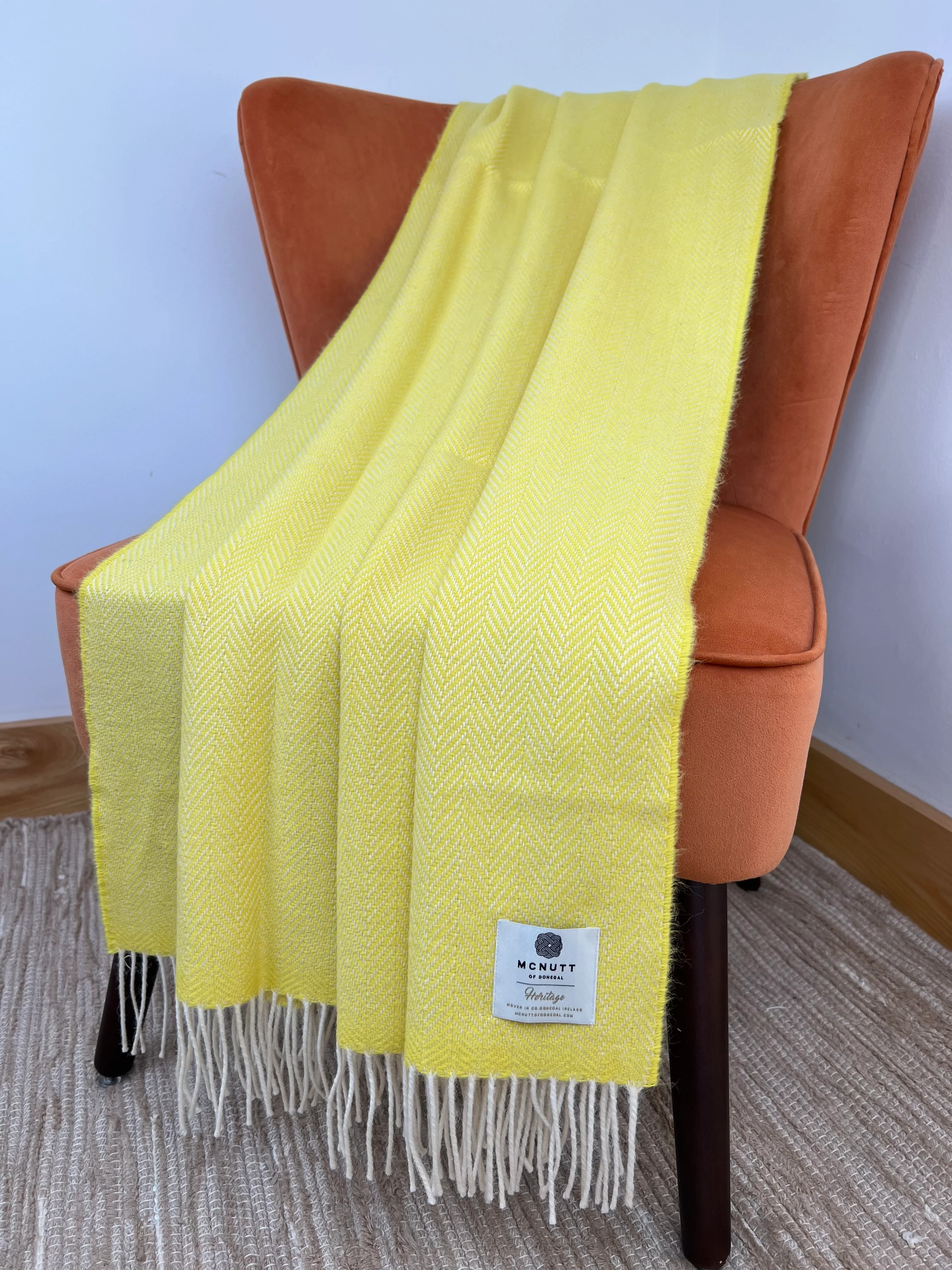 Irish Merino Wool Herringbone Throws - Image 18