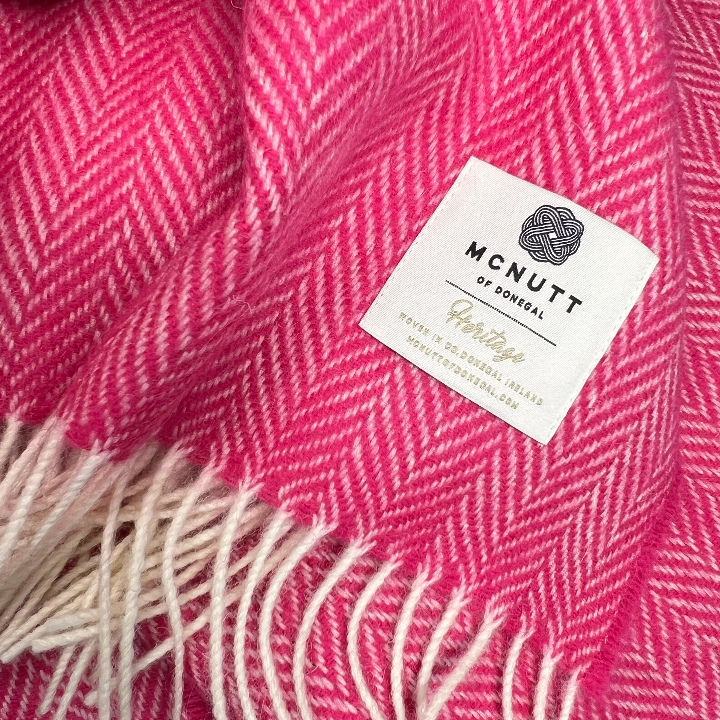 Irish Merino Wool Herringbone Throws - Image 2