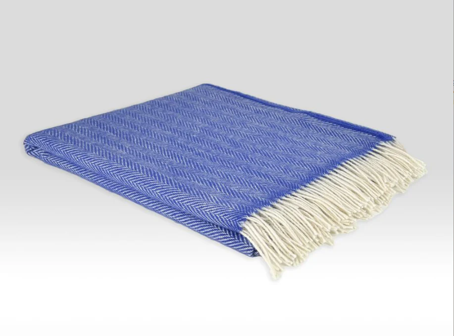 Irish Merino Wool Herringbone Throws - Image 23