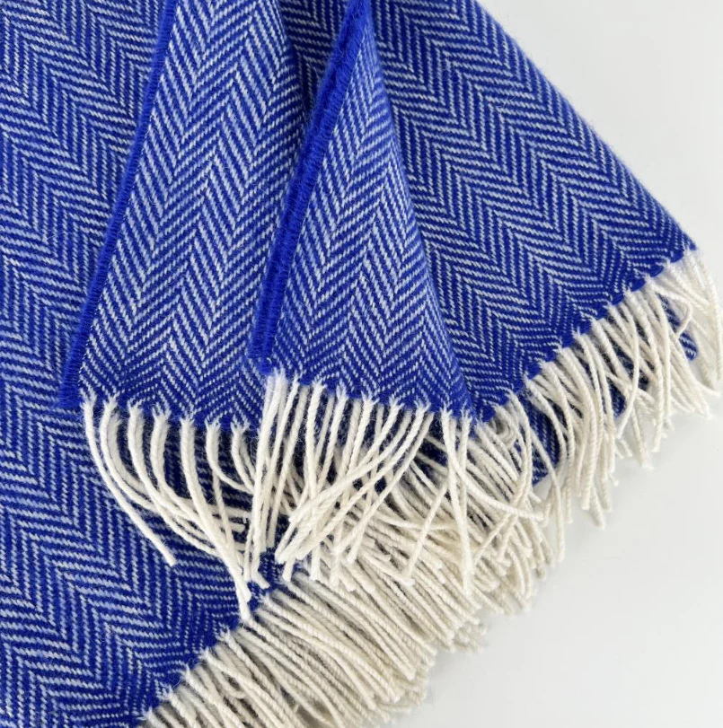 Irish Merino Wool Herringbone Throws - Image 25