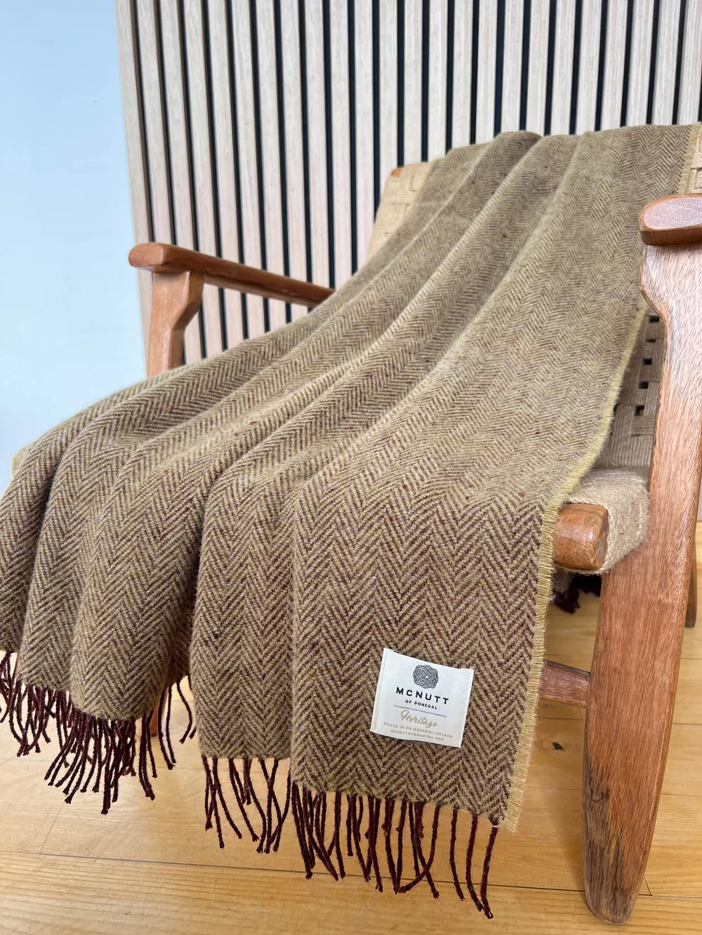 Irish Merino Wool Herringbone Throws - Image 30