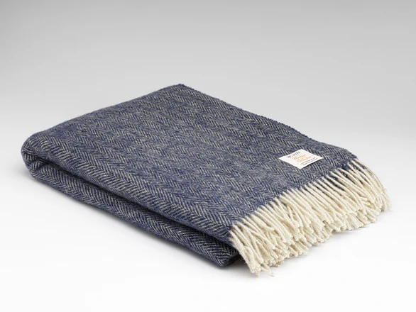 Irish Merino Wool Herringbone Throws - Image 9