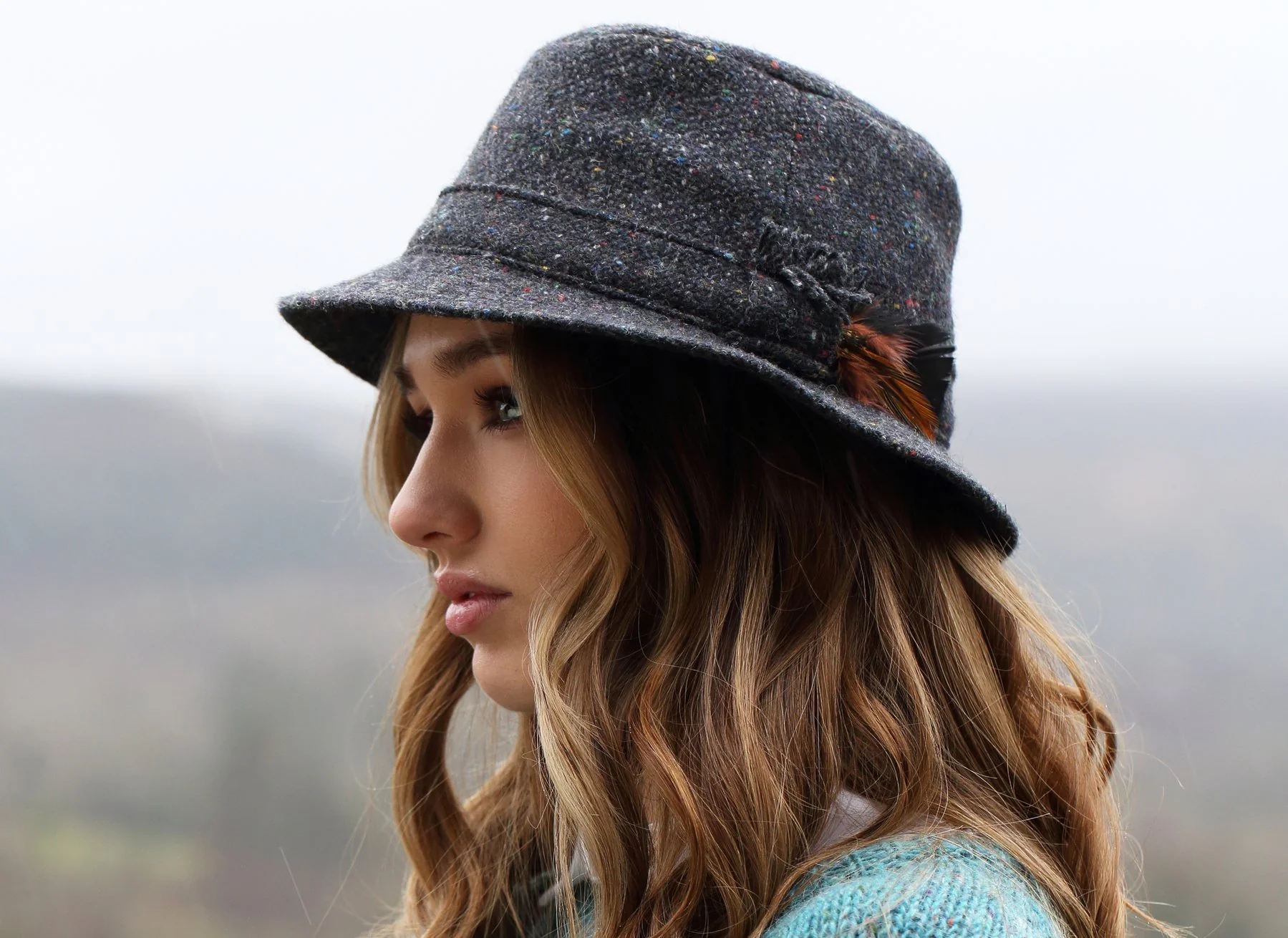 Irish Walking Hat - Tweed - Image 3
