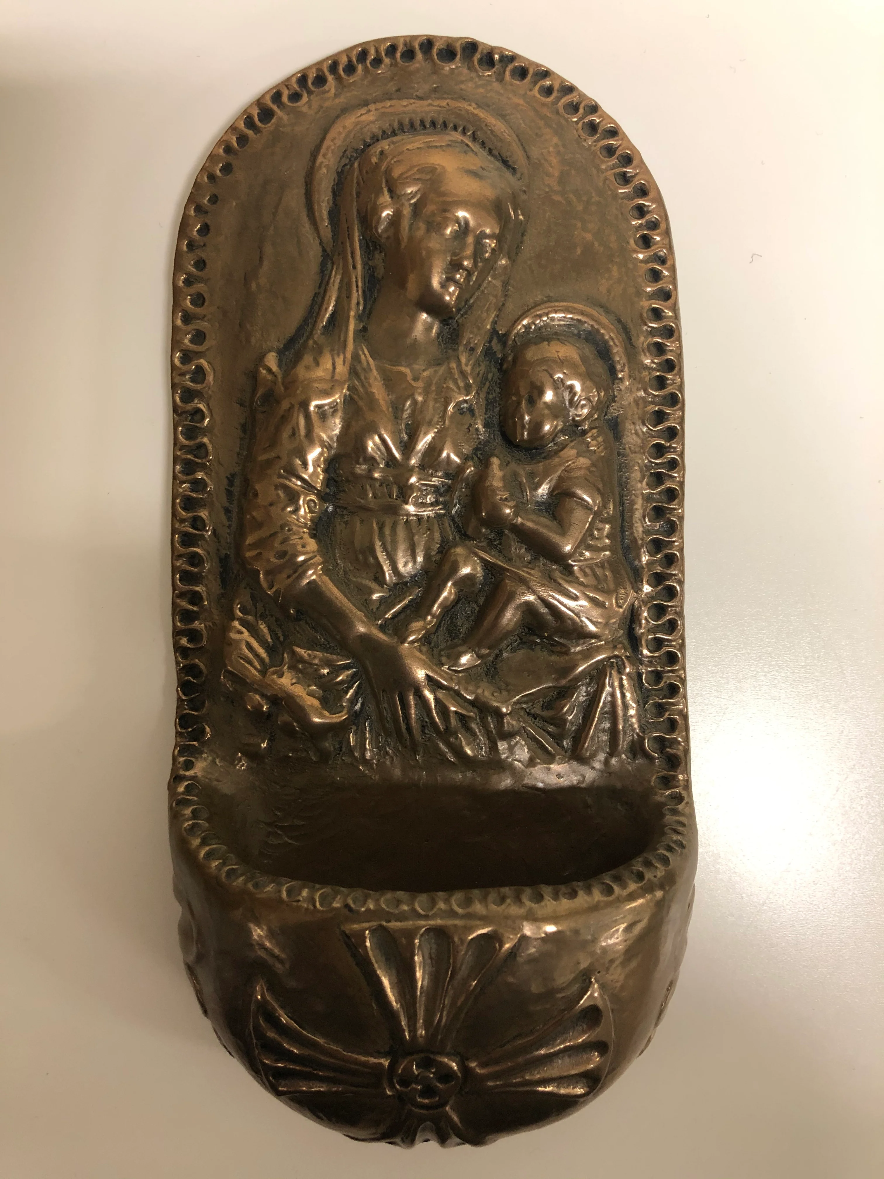 Madonna of The Waters Holy Water Font - Image 2