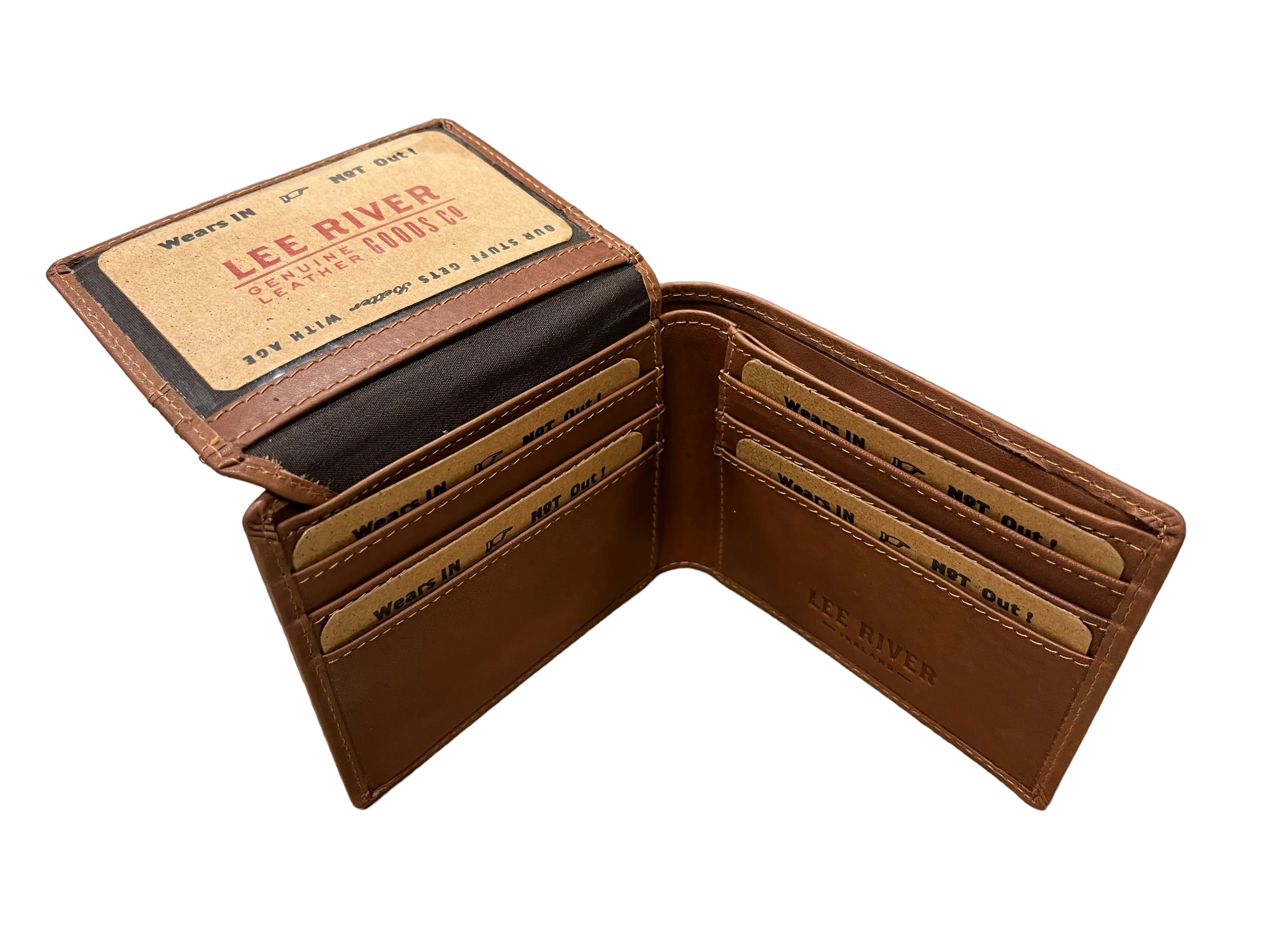 Men's Leather Trifold Wallet - Knotwork - Image 7