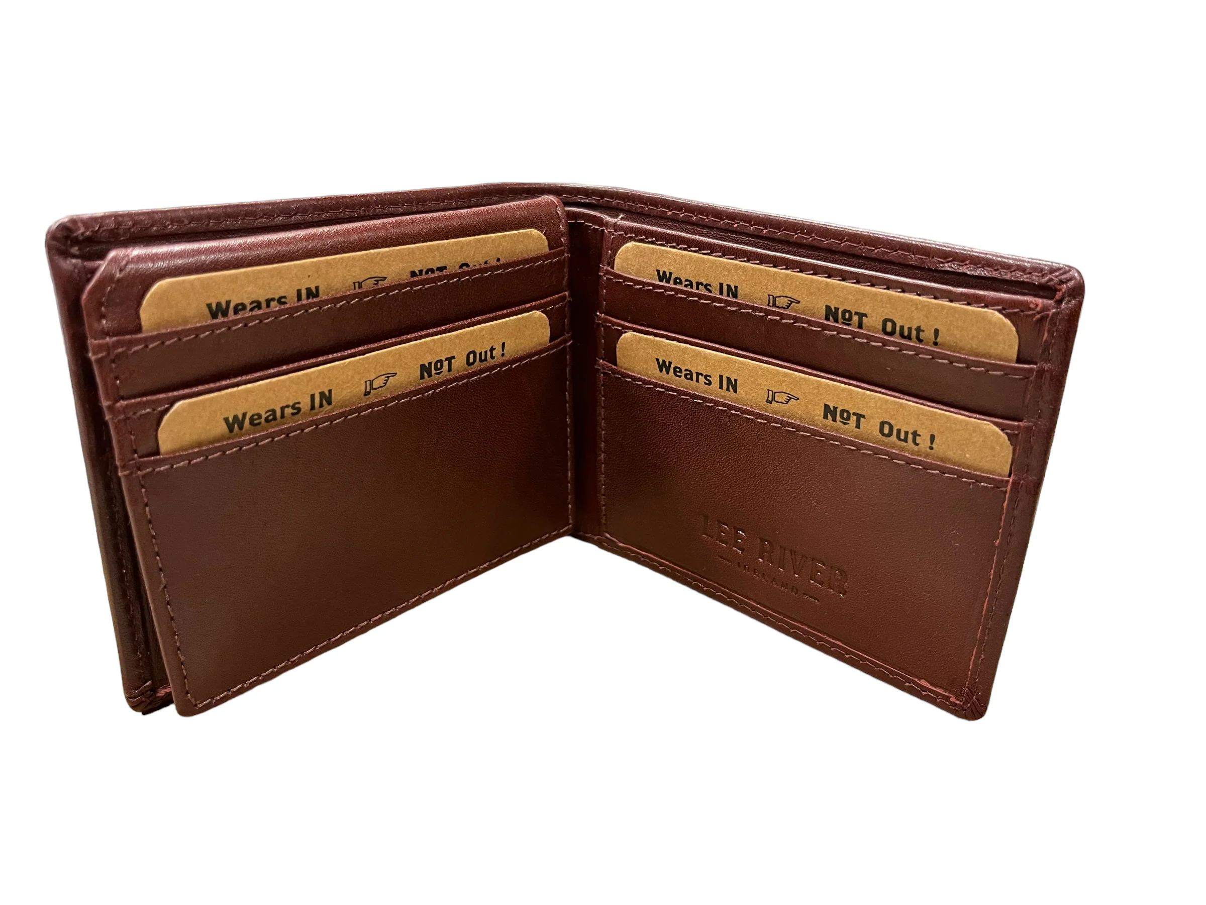 Men's Leather Trifold Wallet - Knotwork - Image 9