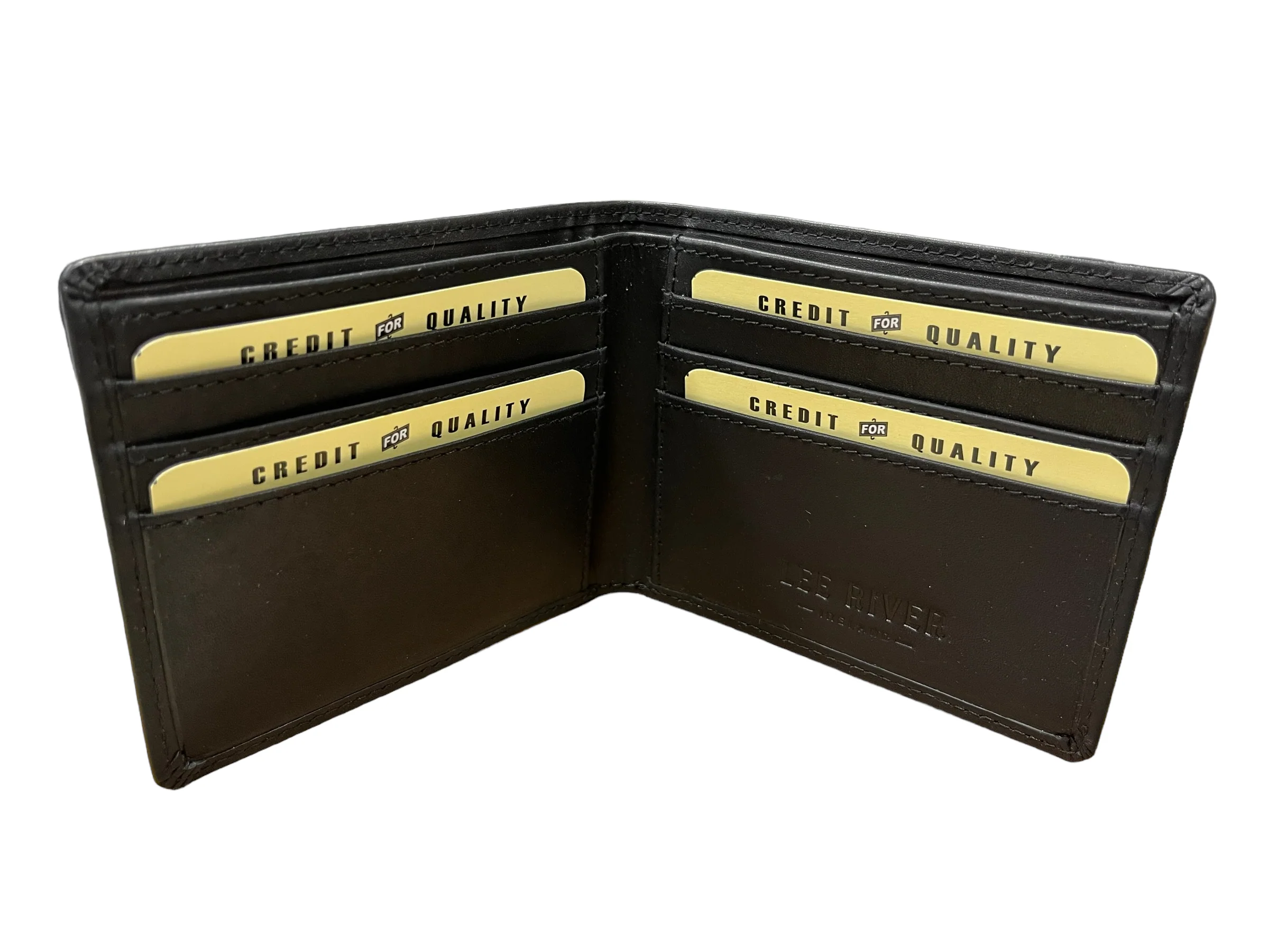 Men's Leather Bifold Wallet - Hounds - Image 8