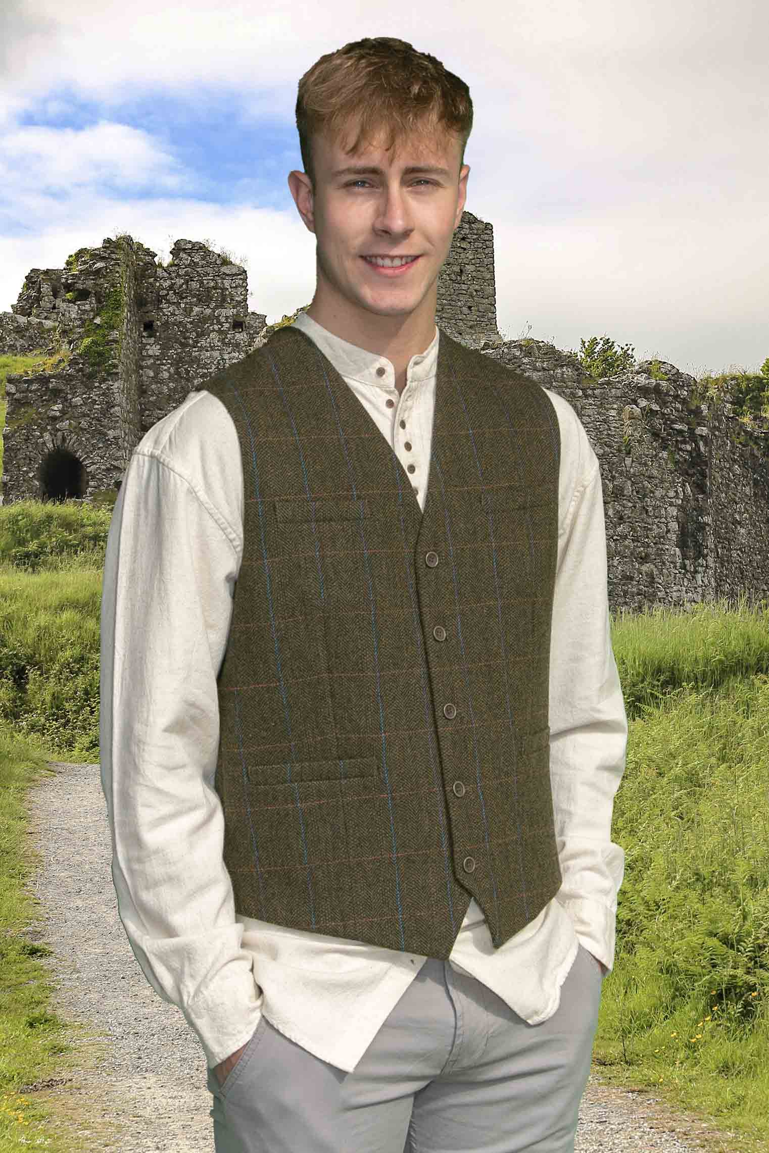 Mens Tweed Waistcoat - Image 5