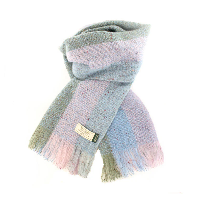 Mucros Weavers Alpaca and Merino Islander Scarf - Image 25