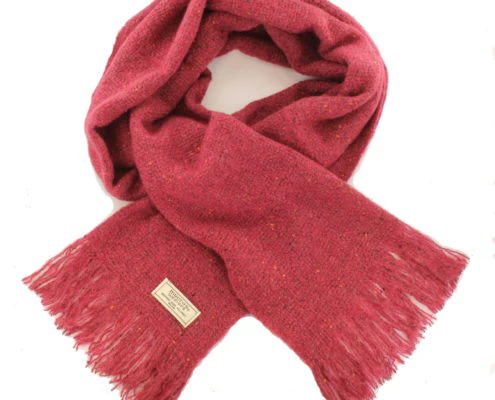 Mucros Weavers Alpaca and Merino Islander Scarf - Image 8