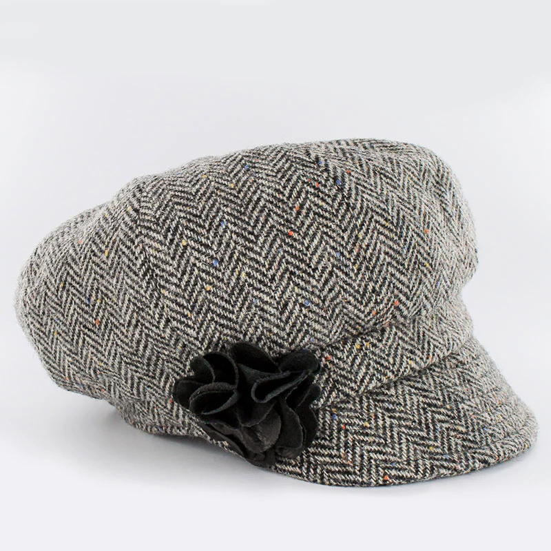 Mucros Weavers Women's Tweed Newsboy Hat - Image 10