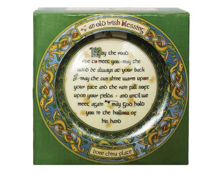 Old Irish Blessing Bone China 4" Plate - Image 3