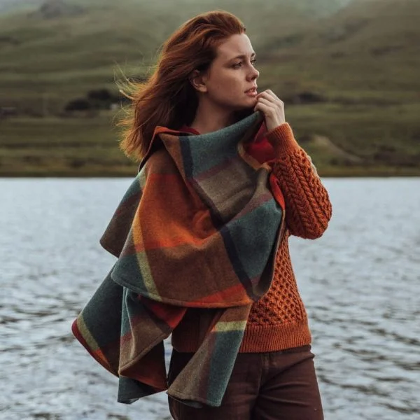 Plaid Shawl Cape - Image 20
