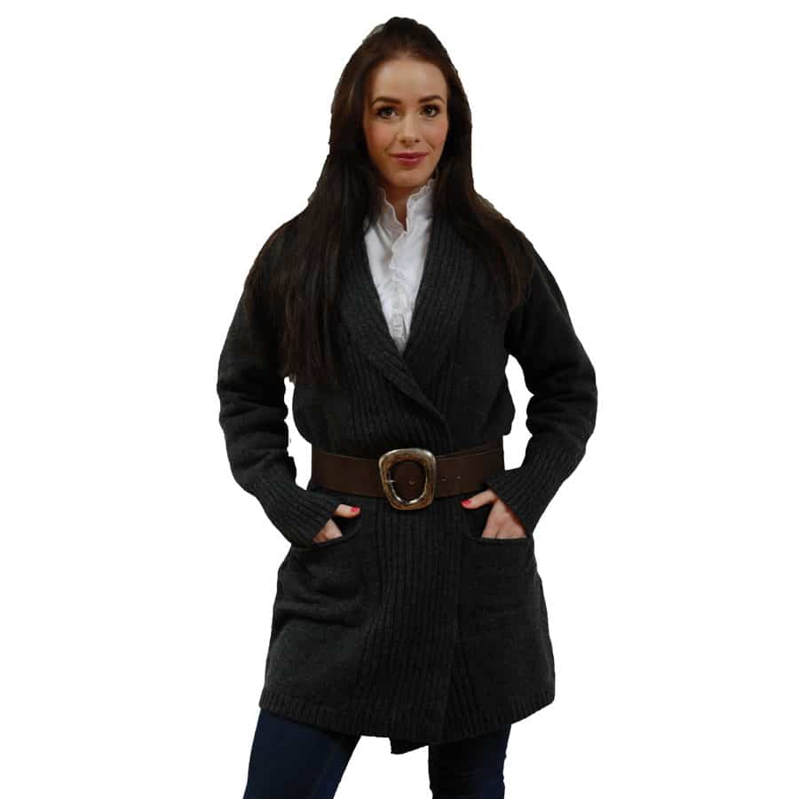 Rib Edge Lambswool Jacket with Pockets - Image 6