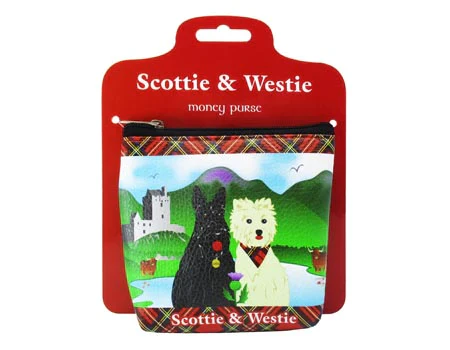 Scottie and Westie Zip Coin Purse - Image 2