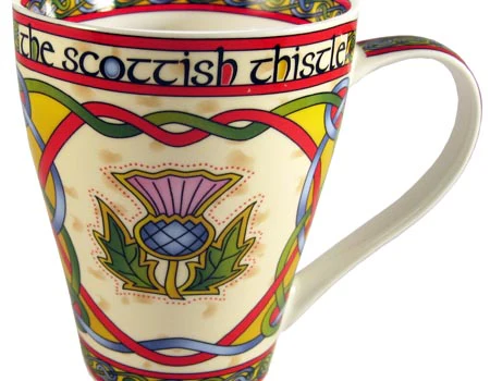 Scottish Thistle Bone China Mug - Image 2