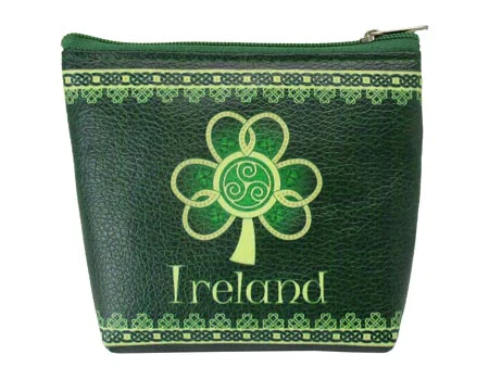 Shamrock Spiral Zip Coin Purse
