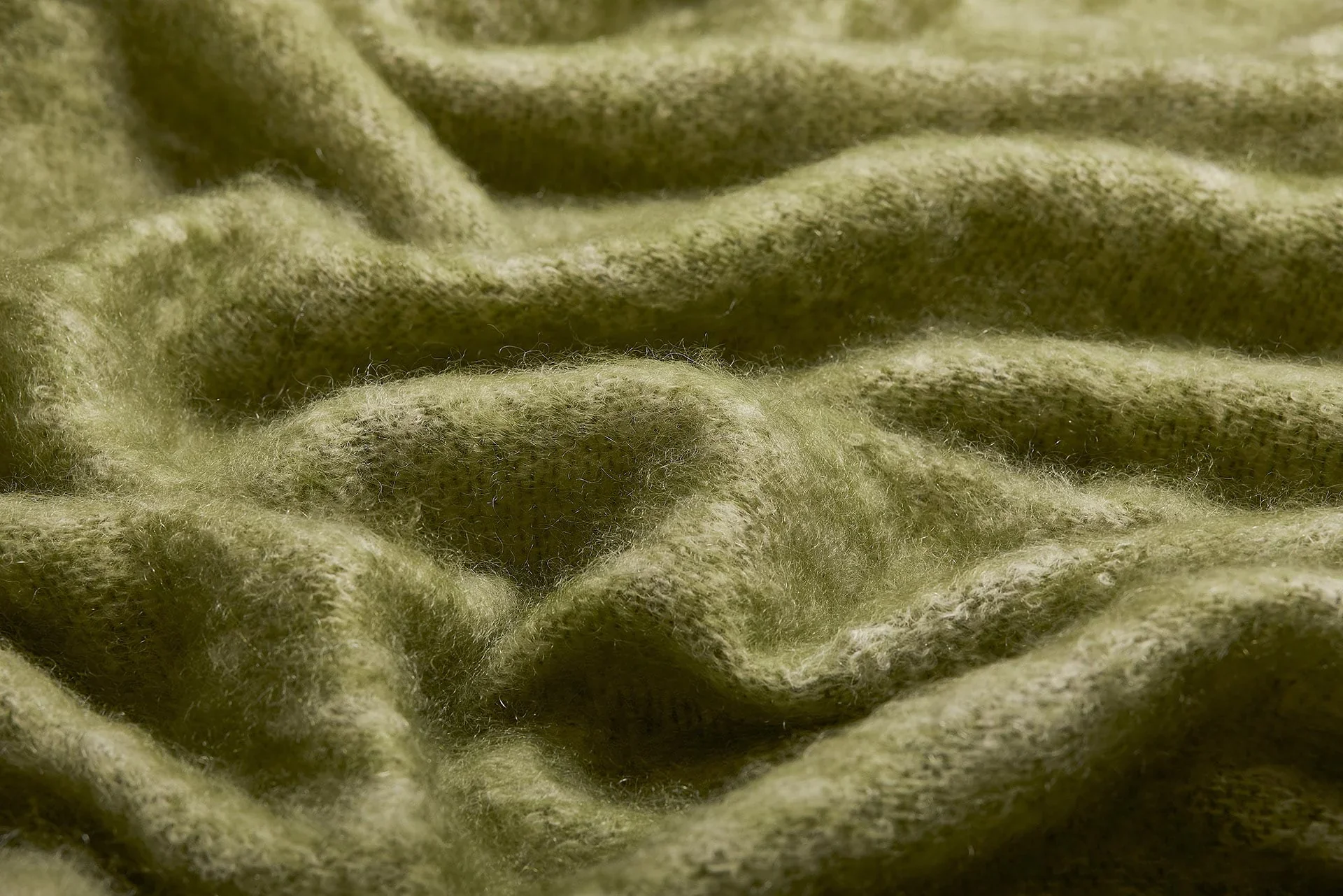 Solid Color Brushed Mohair Irish Throw Blanket - Image 13