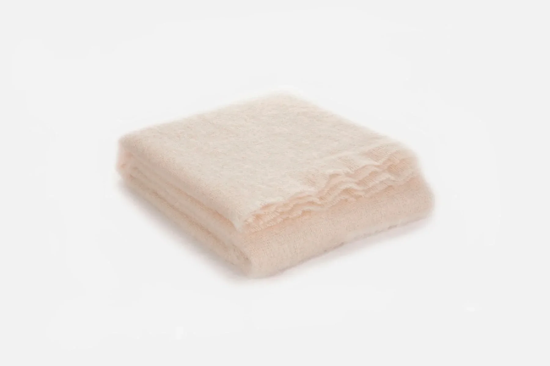 Solid Color Brushed Mohair Irish Throw Blanket - Image 15
