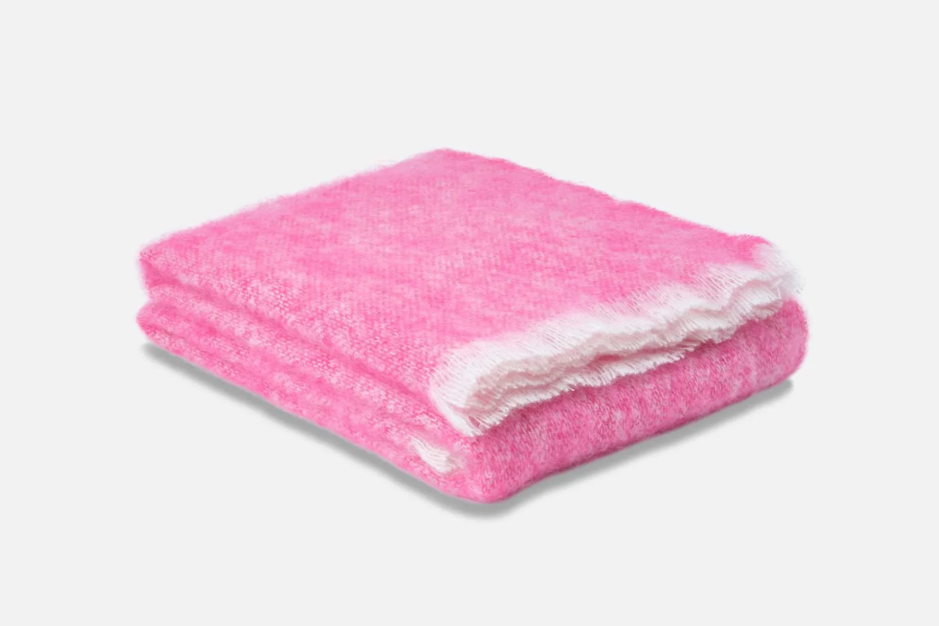 Solid Color Brushed Mohair Irish Throw Blanket - Image 17