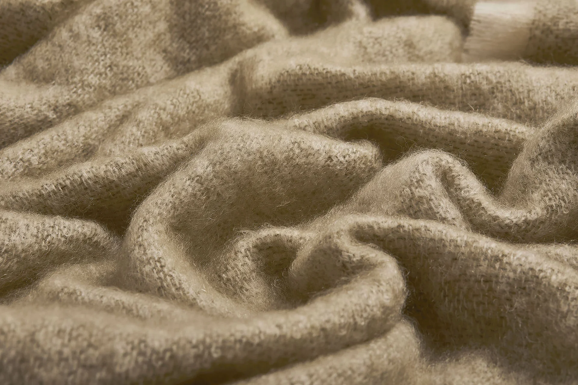 Solid Color Brushed Mohair Irish Throw Blanket - Image 26