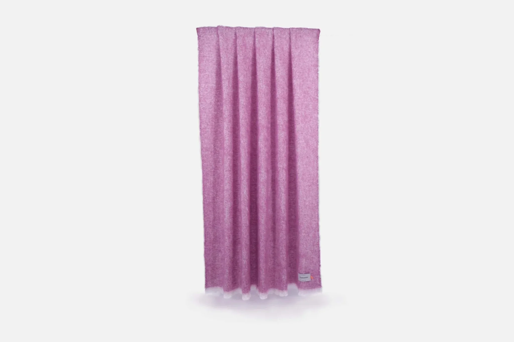 Solid Color Brushed Mohair Irish Throw Blanket - Image 6