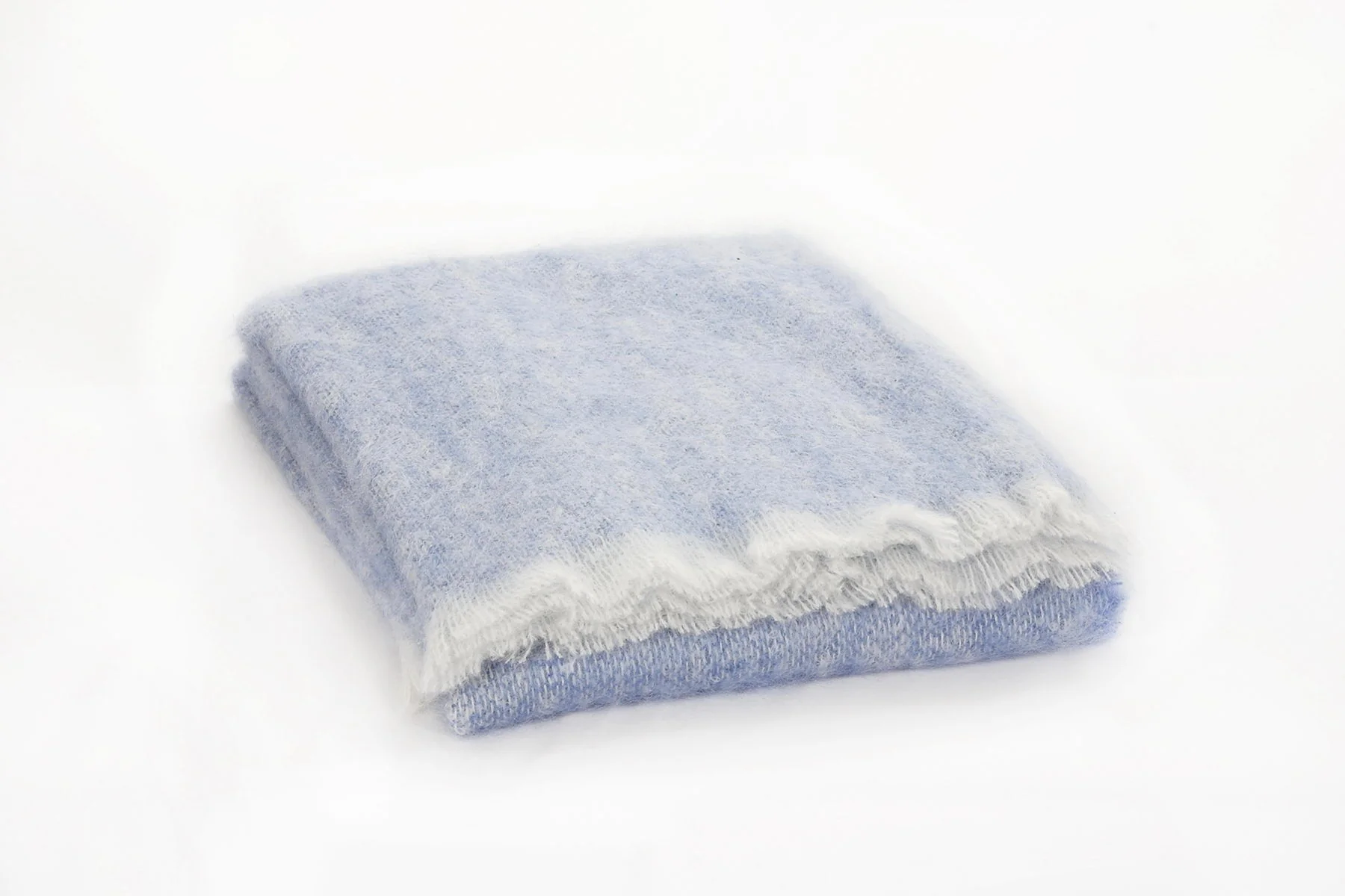 Solid Color Brushed Mohair Irish Throw Blanket - Image 7