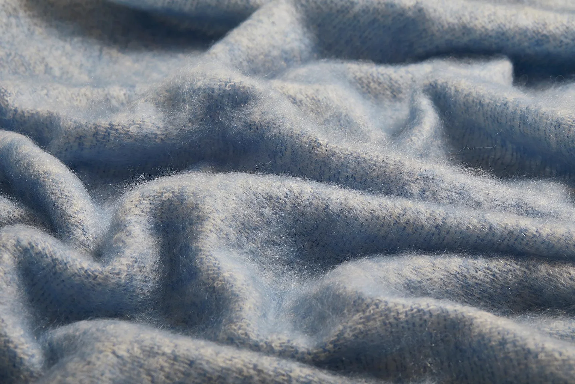 Solid Color Brushed Mohair Irish Throw Blanket - Image 8