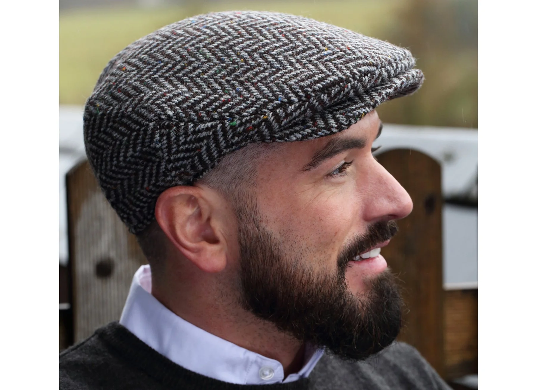 Tweed Vintage Flat Cap - Image 30