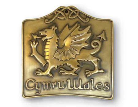 Welsh Dragon Bronze Wall Plaque - Image 2
