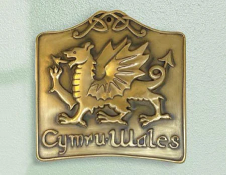 Welsh Dragon Bronze Wall Plaque - Image 3