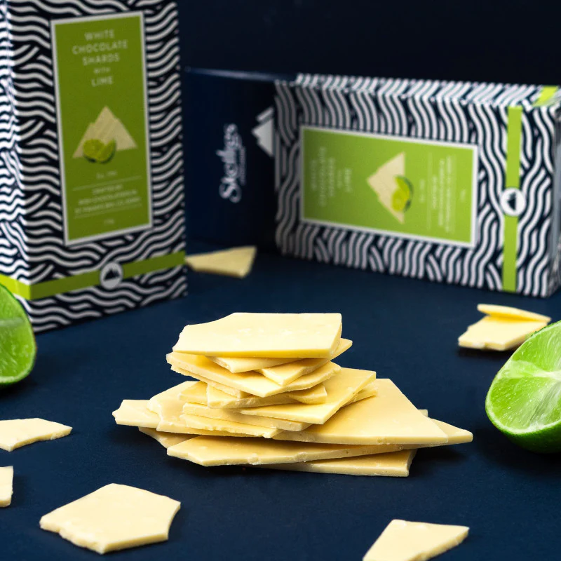 White Chocolate Shards with Lime - Image 2