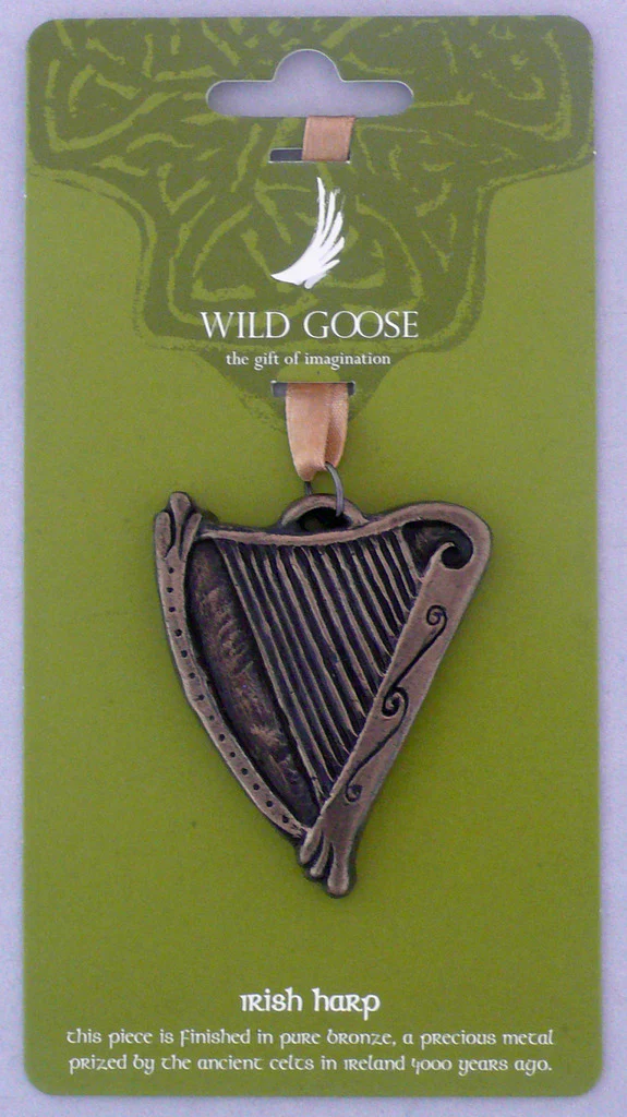 Wild Goose Studio - Ornament - Irish Harp.