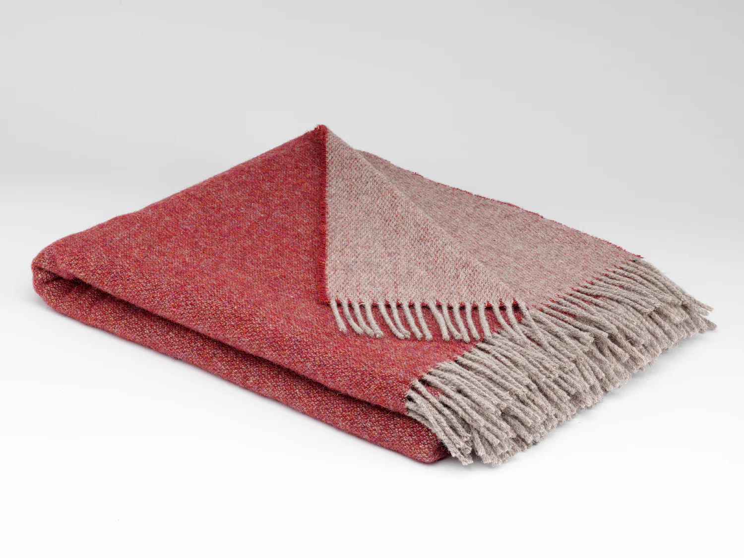 Wine and Biscuits Reversible Merino Wool Throw