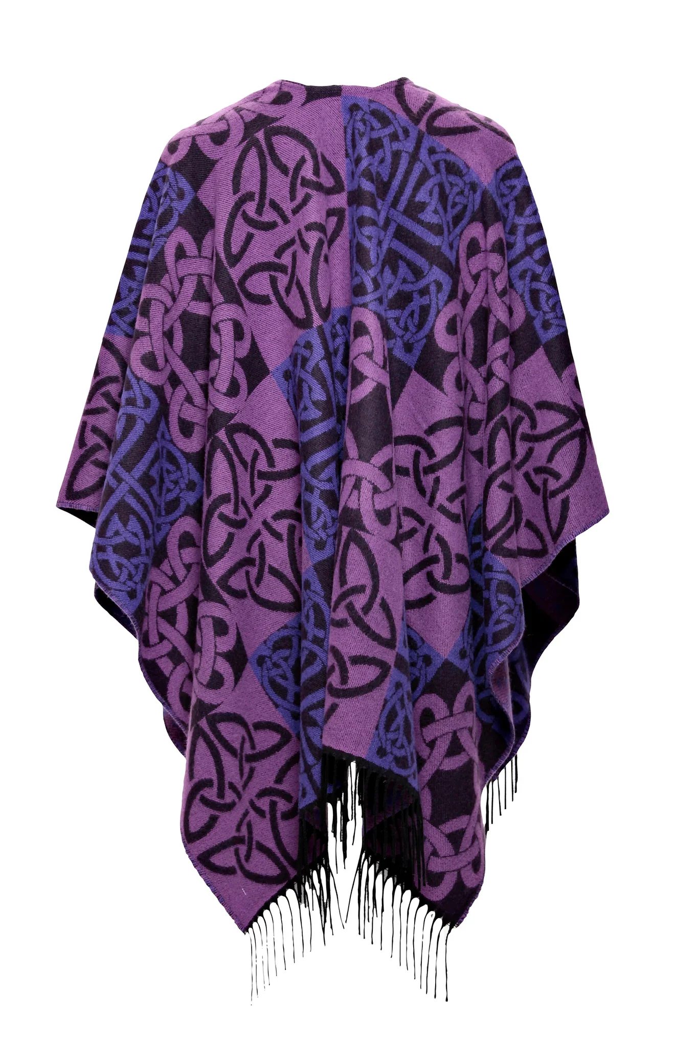 Women's Celtic Knotwork Fringed Shawl - Image 3