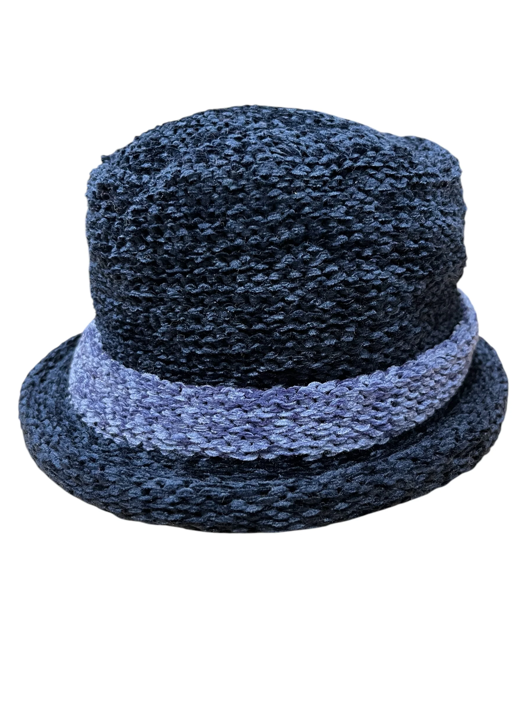 Women's Chenille Hat with Wide Brim - Image 3