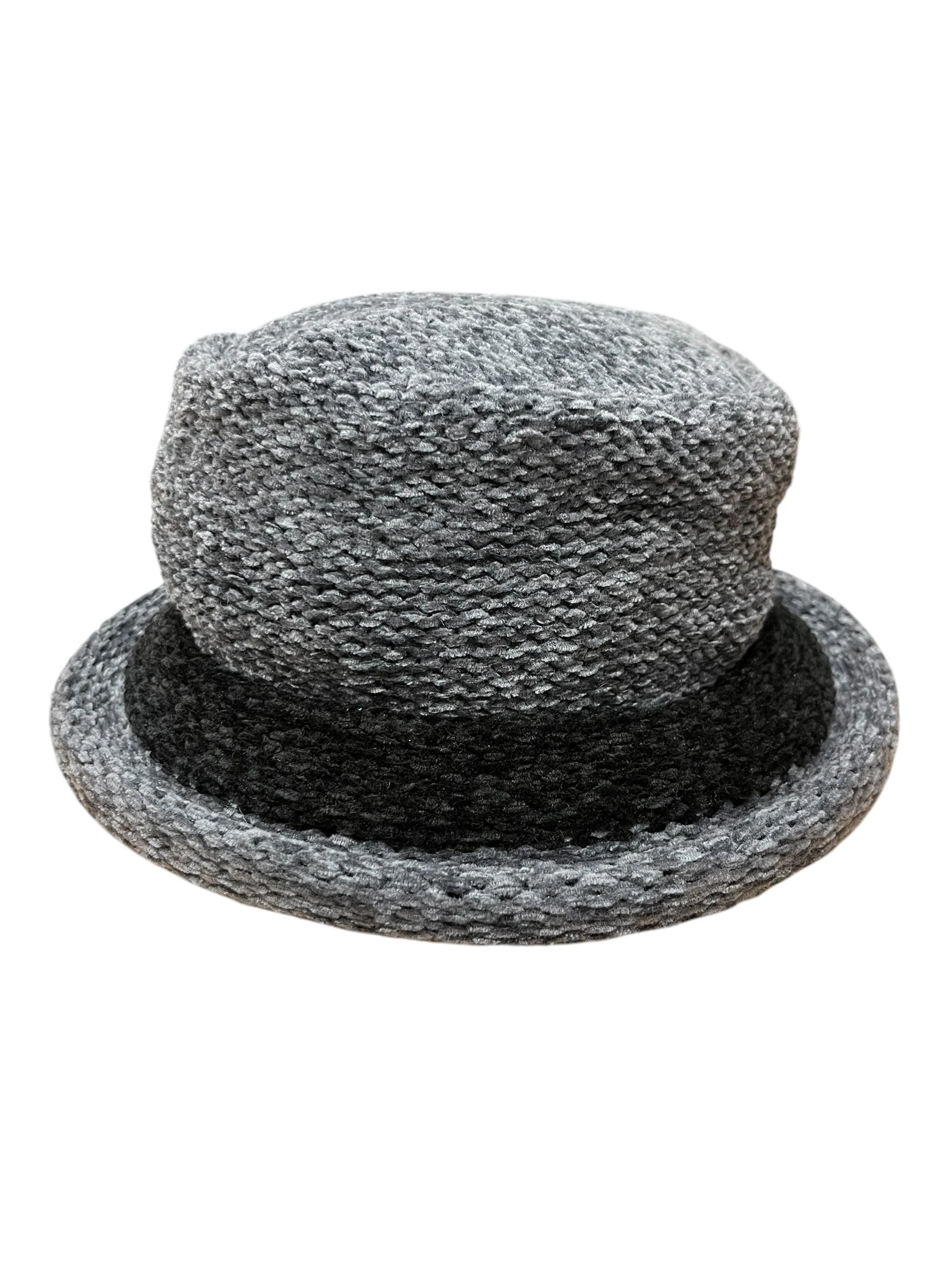 Women's Chenille Hat with Wide Brim - Image 4