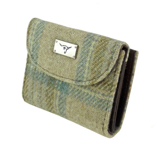 Women's Harris Tweed 'Jura' Short Wallet with Card Section - Image 20