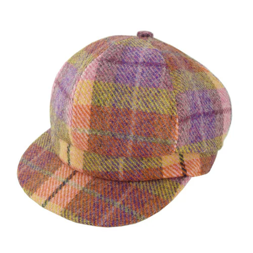 Women's Scottish Harris Tweed Newsboy Hat - Image 11