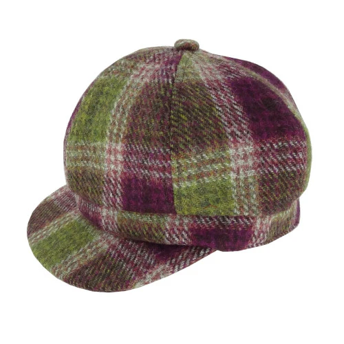 Women's Scottish Harris Tweed Newsboy Hat - Image 12