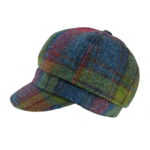 Women's Scottish Harris Tweed Newsboy Hat - Image 15