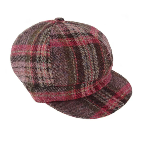 Women's Scottish Harris Tweed Newsboy Hat - Image 5