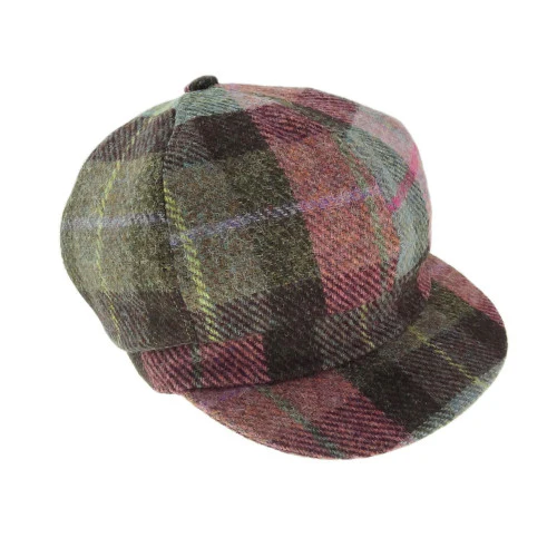 Women's Scottish Harris Tweed Newsboy Hat - Image 7