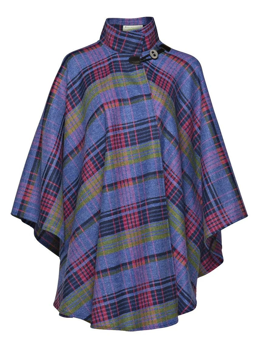 Women's Wool Cape with Toggle Fastening - Image 2