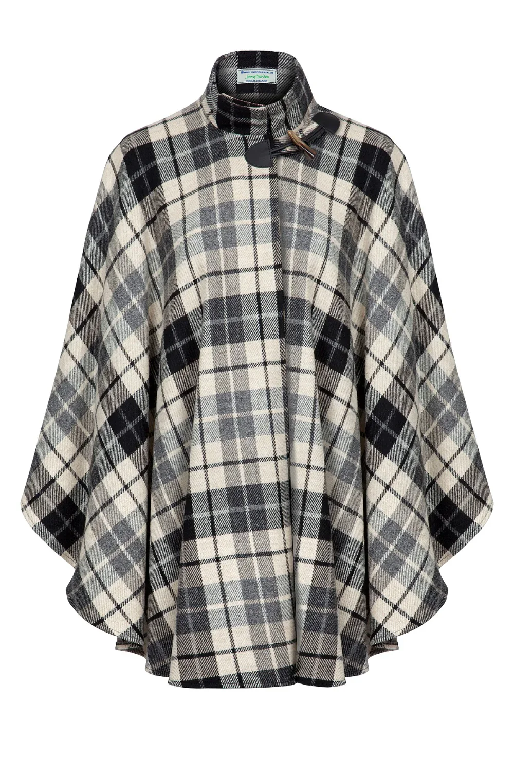 Women's Wool Cape with Toggle Fastening - Image 3