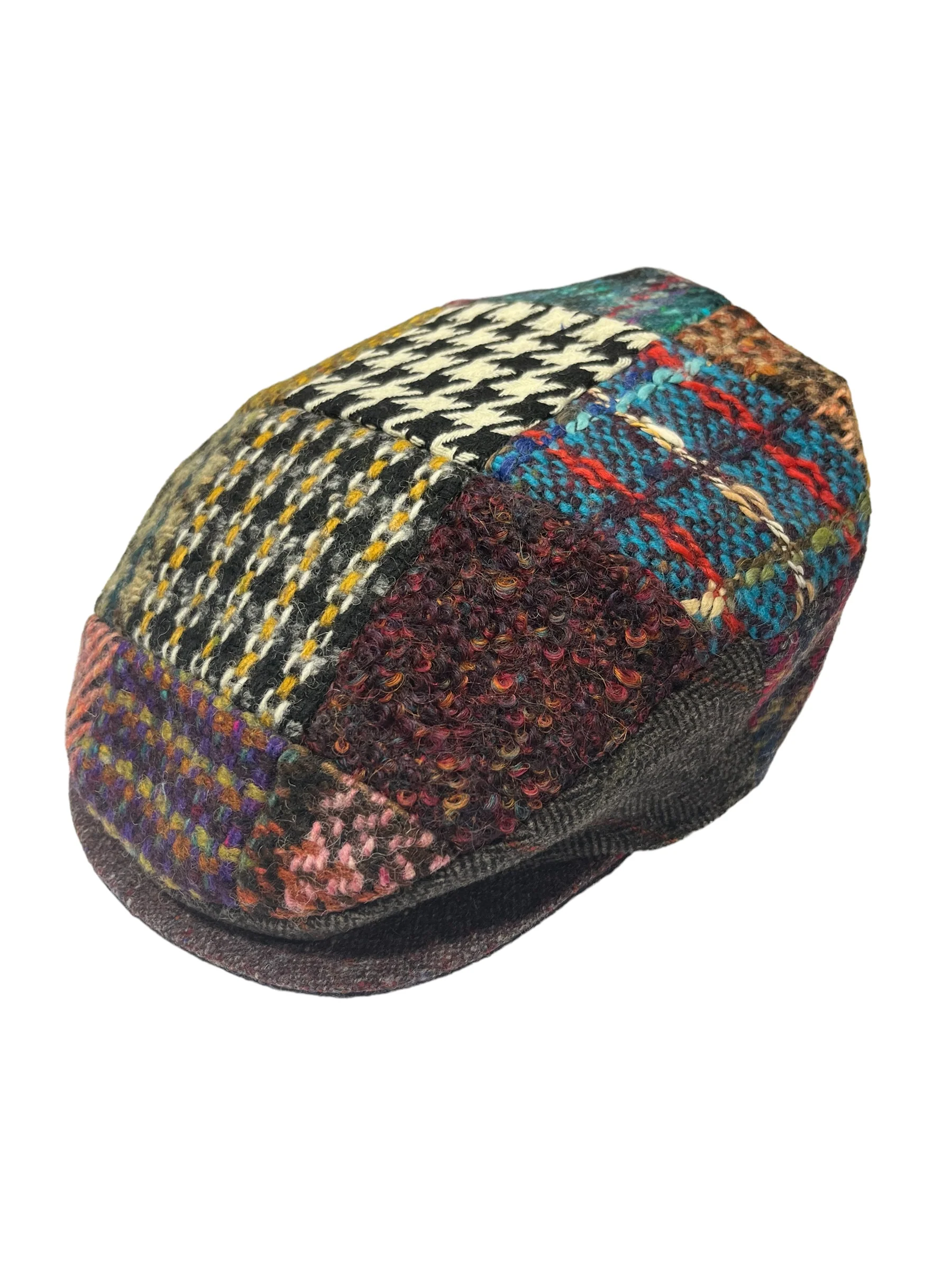 Wool Patchwork - Vintage Style Cap - Image 2