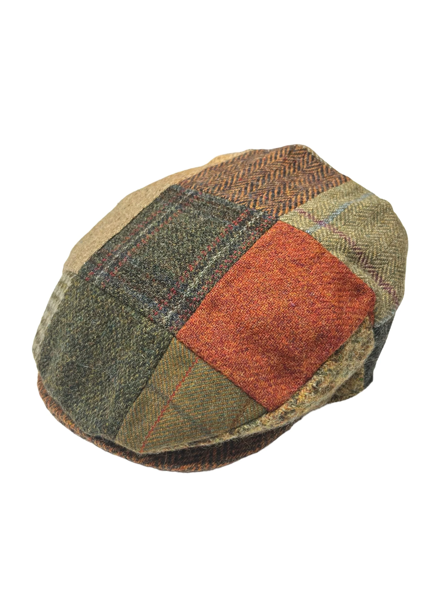 Wool Patchwork - Vintage Style Cap - Image 4