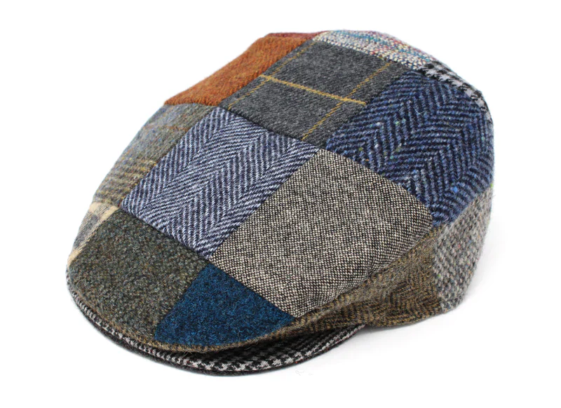 Wool Patchwork - Vintage Style Cap - Image 5